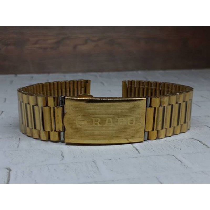 rantai stainless steel gold tali jam tangan diastar gold