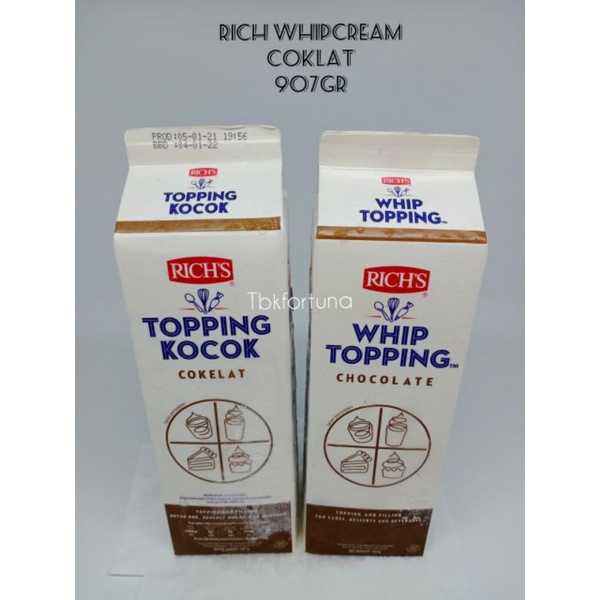 

Rich Whipcream Cokelat 907gr