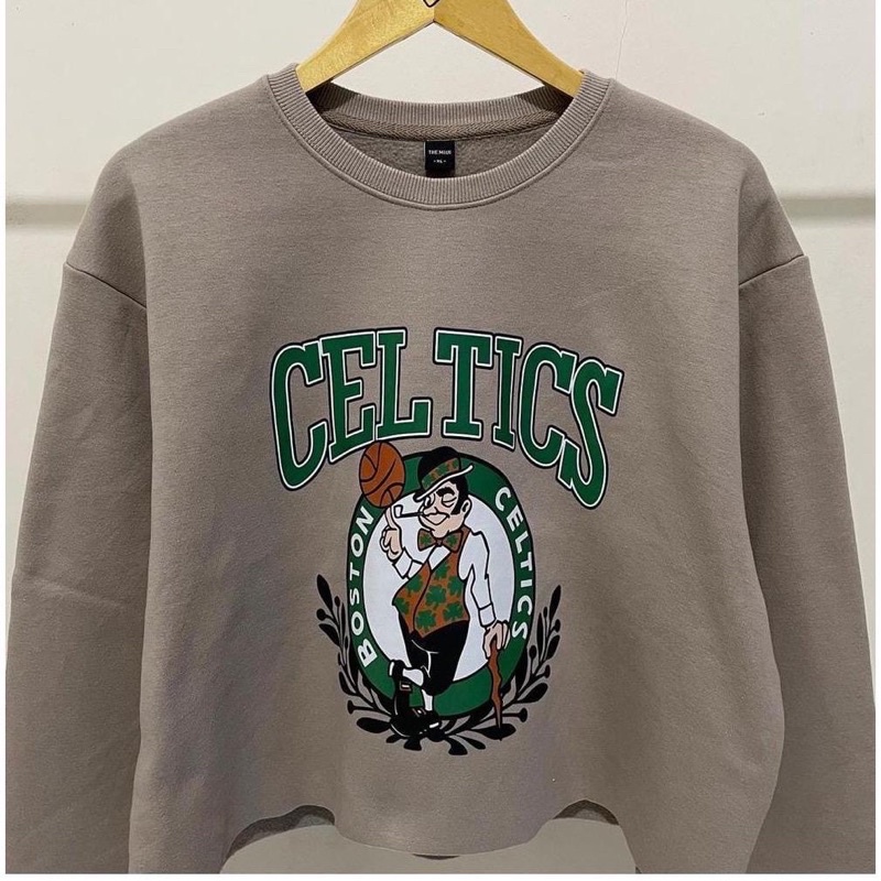 CELTICS CROP SWEATER | SWEATER MURAH WANITA | OBLONG SWEATER