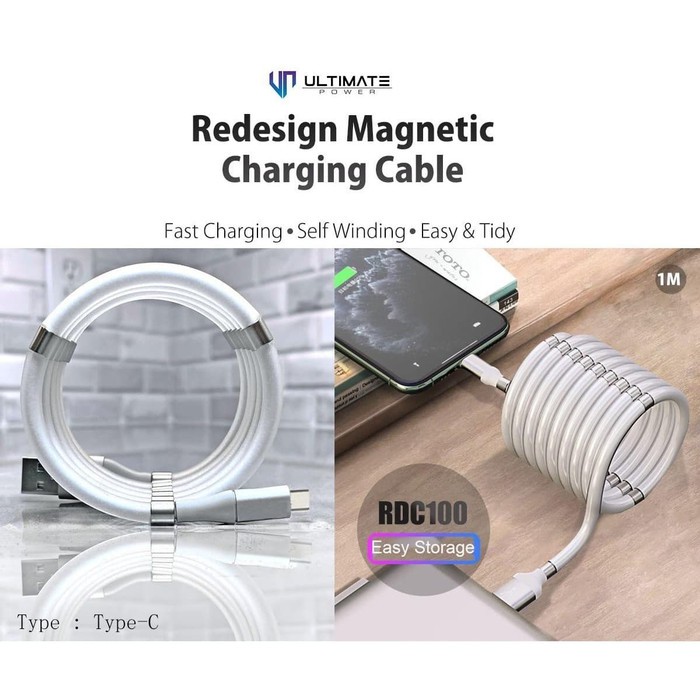 Kabel Data Charger Ultimate Power Redesign Magnetic Charging Cable Original
