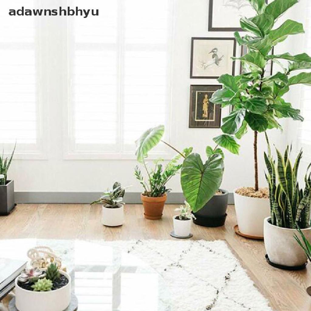 Adawnshbhyu 10pcs Tatakan Tanaman Kebun Drip Tray Bulat Alas Pot Bunga Plastik Bening Snack