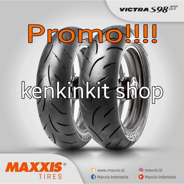 FREE STIKER -[SEPASANG BAN NMAX] - MAXXIS VICTRA S98ST 120/70-13 dan 140/70-13-TUBELESS