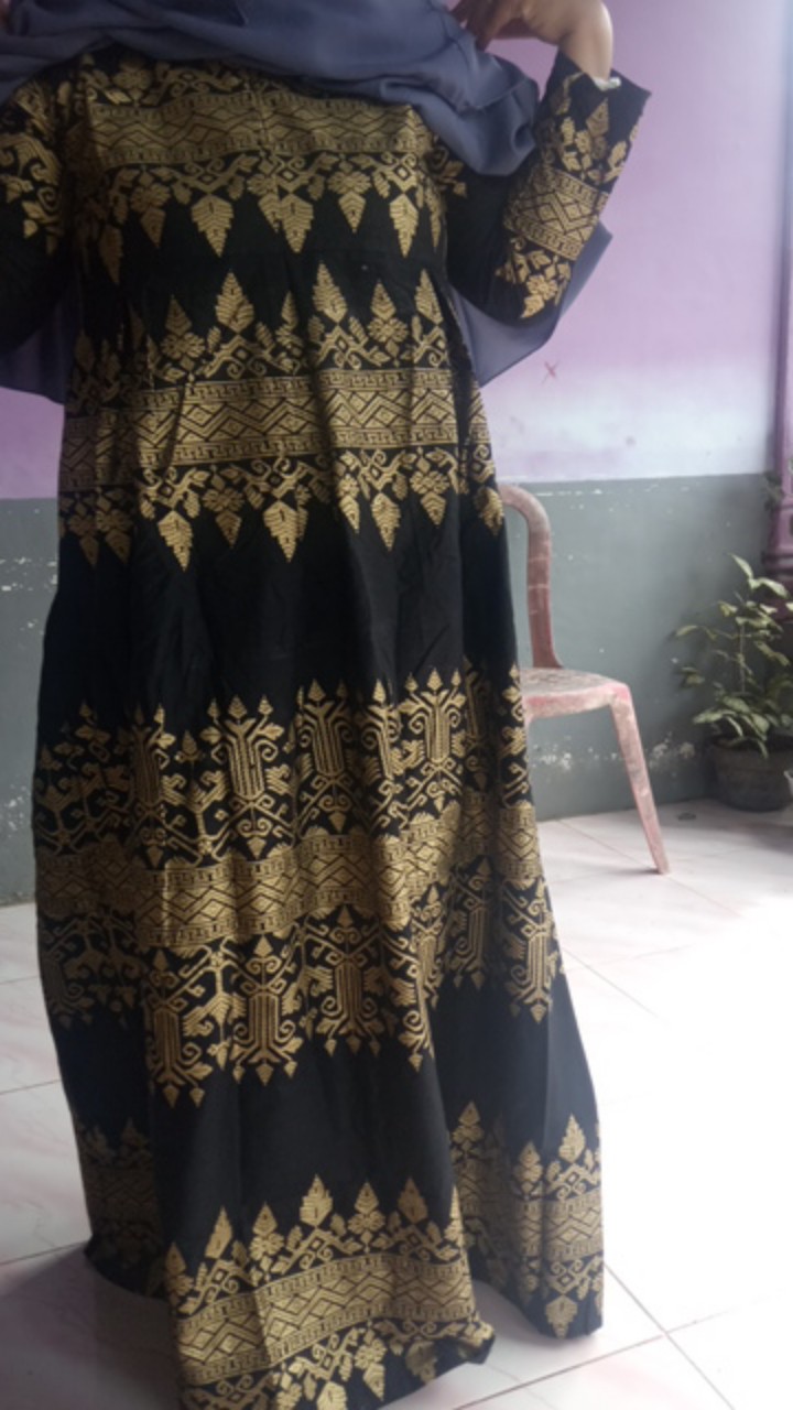 Batik Couple - Sania Ruffle Batik Couple Ori Ndoro Jowi Dnt