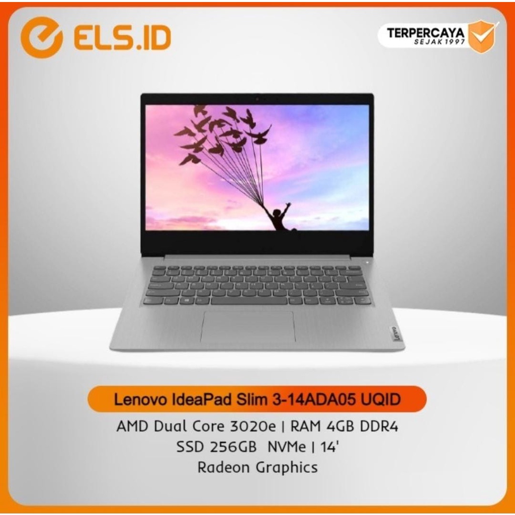 Lenovo IdeaPad Slim 3-14ADA05 UQID - Platinum [AMD 3020e-4GB-SSD 256GB]