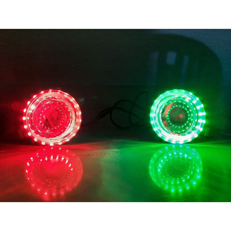 Lampu Sorot Motor Ring LED 2 Warna