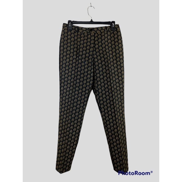 H*M BLACK PATTERN PANTS-ORIGINAL