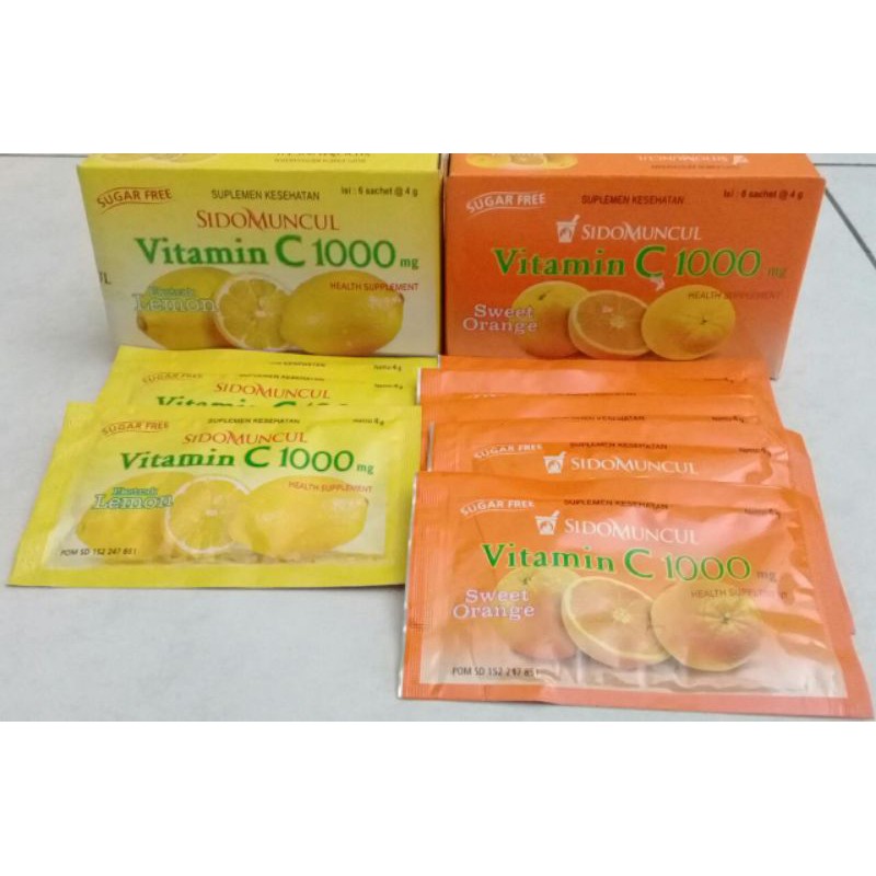 Sidomuncul Vitamin C 1000 mg/Lemon/Jeruk