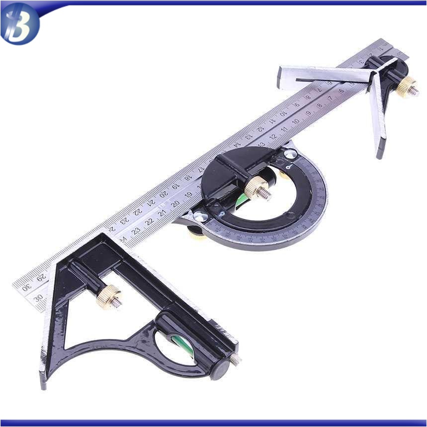 

Penggaris 3 in 1 Multifungsi Adjustable Angle 30cm