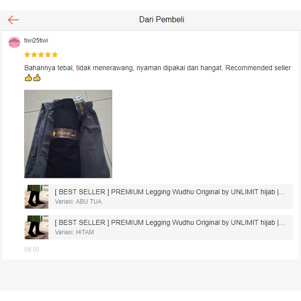 LEGGING WUDHU JEMPOL Original by UNLIMIT hijab | Leging Wudhu Premium dengan Kaos Kaki Jempol