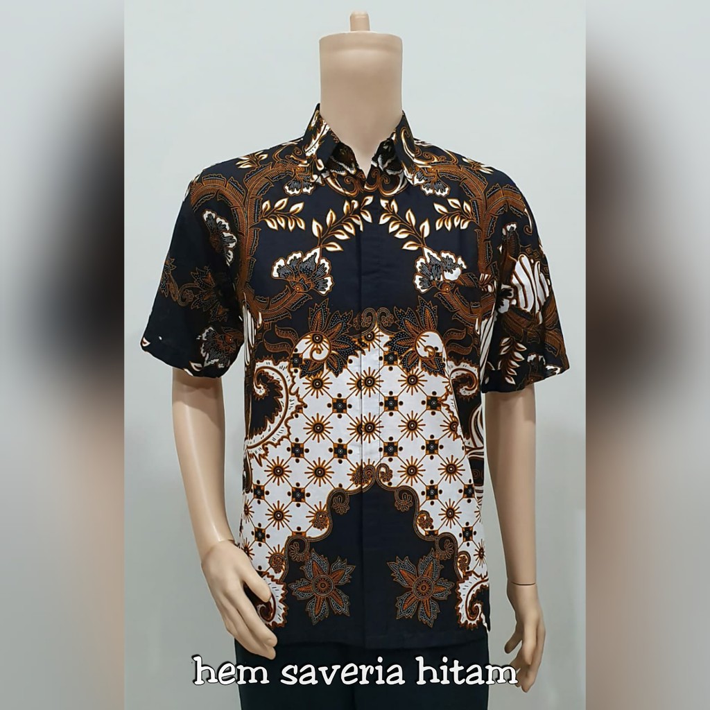 Batik couple modern keluarga terbaru 2021 dress murah kopel cople kople sarimbit tunik saveria hitam