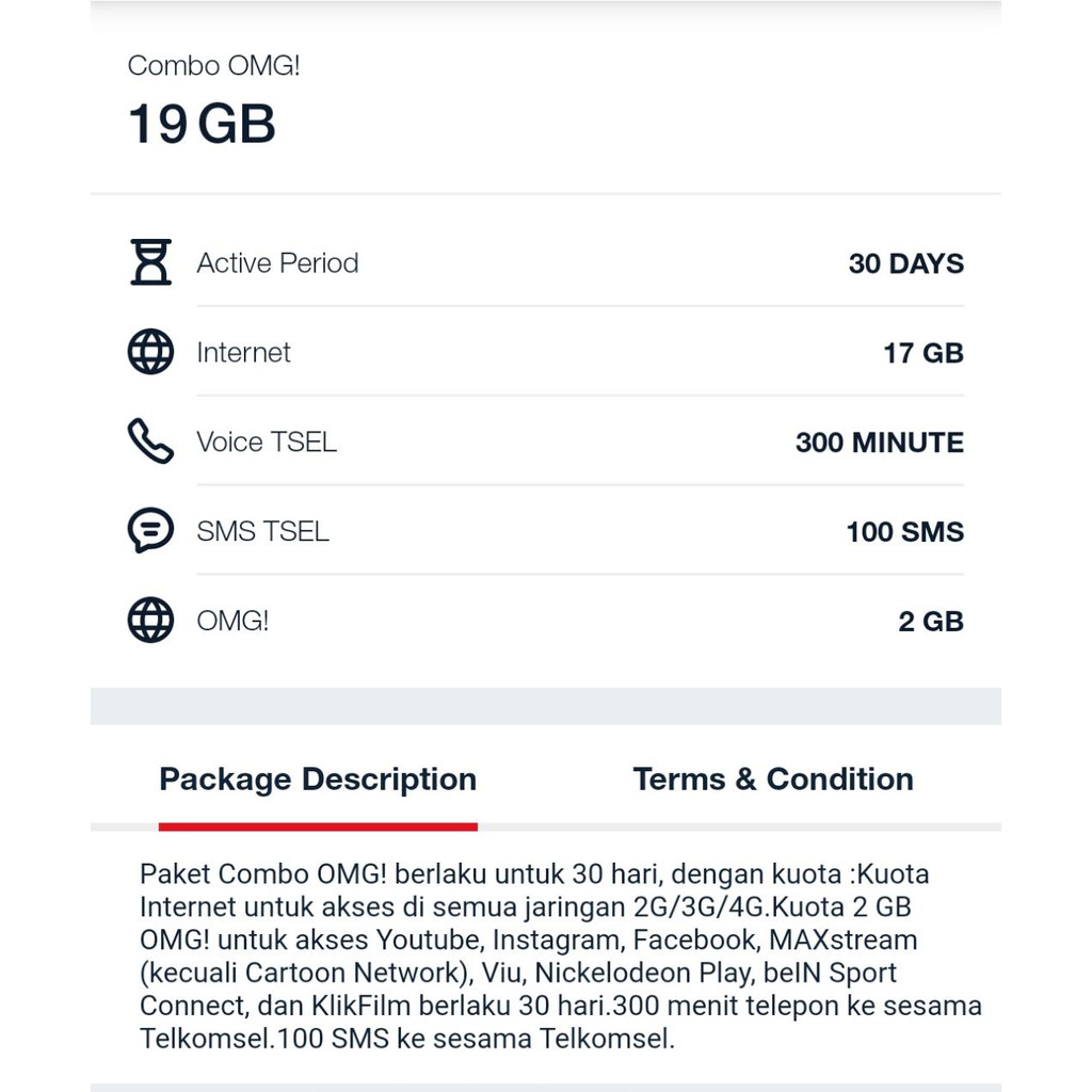 19GB COMBO SAKTI TELKOMSEL AS SIMPATI LOOP