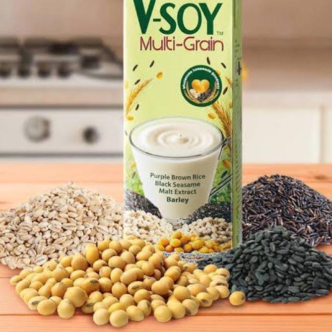 

Recommended V-Soy Multi Grain 1000ml / Susu Kacang Kedelai Vsoy Multigrain 1ltr#