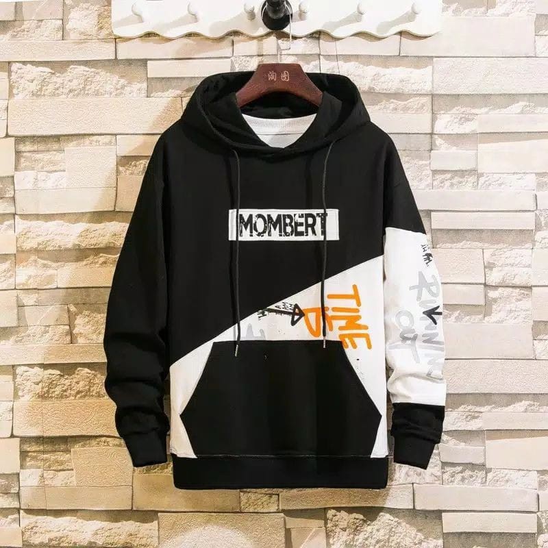 MOMBERT X KSIECLAB - SWEATER HOODIE PRIA - HOODIE JUMPER KEKINIAN - SWEATER COWOK-MOMBERT PUTIH
