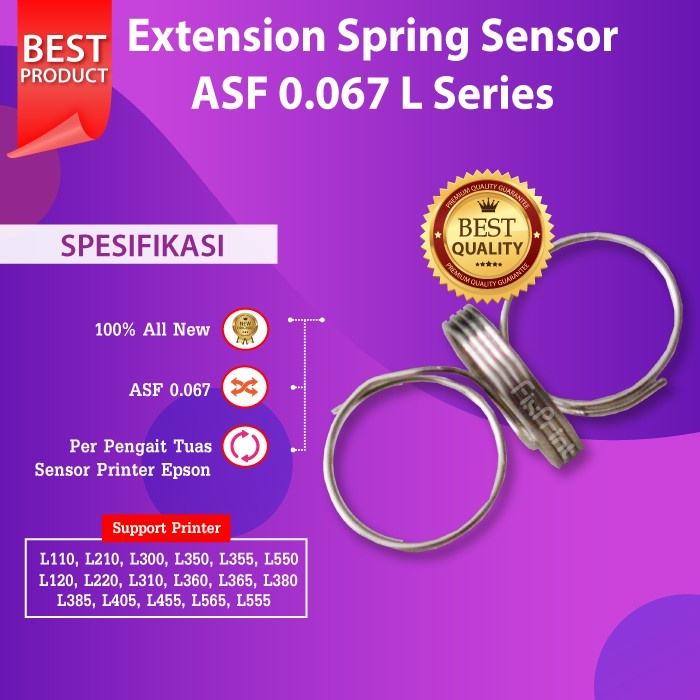 Extension Spring 0.067 Per Tuas Sensor L110 L120 L121 L210 L220 L300 L310 L350 L355 L360 L365 L380 L385 L405 L485 L550 L555 L565