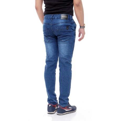 Celana jeans pensil pria jins jean panjang laki cowok dewasa slimfit skinny polos distro levis