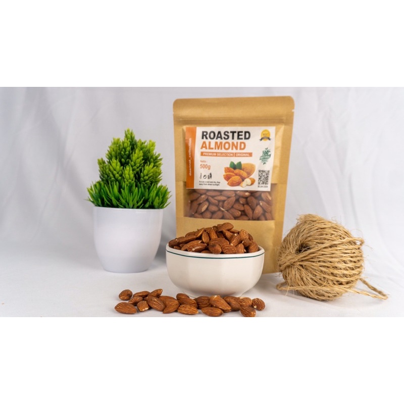 

KACANG ALMOND PANGGANG ORIGINAL PREMIUM 500 GRAM - ROASTED ALMOND