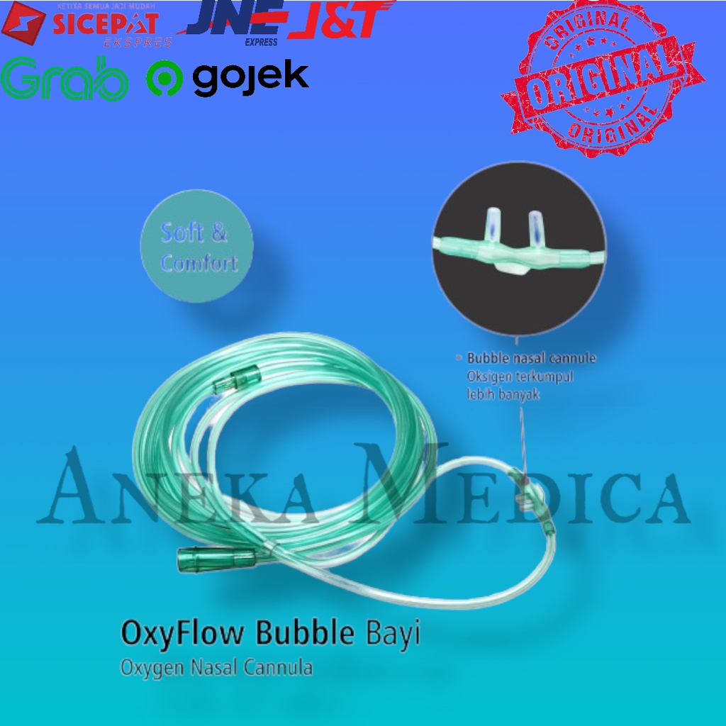 Oxyflow oxygen nasal cannula bayi,anak,dewasa