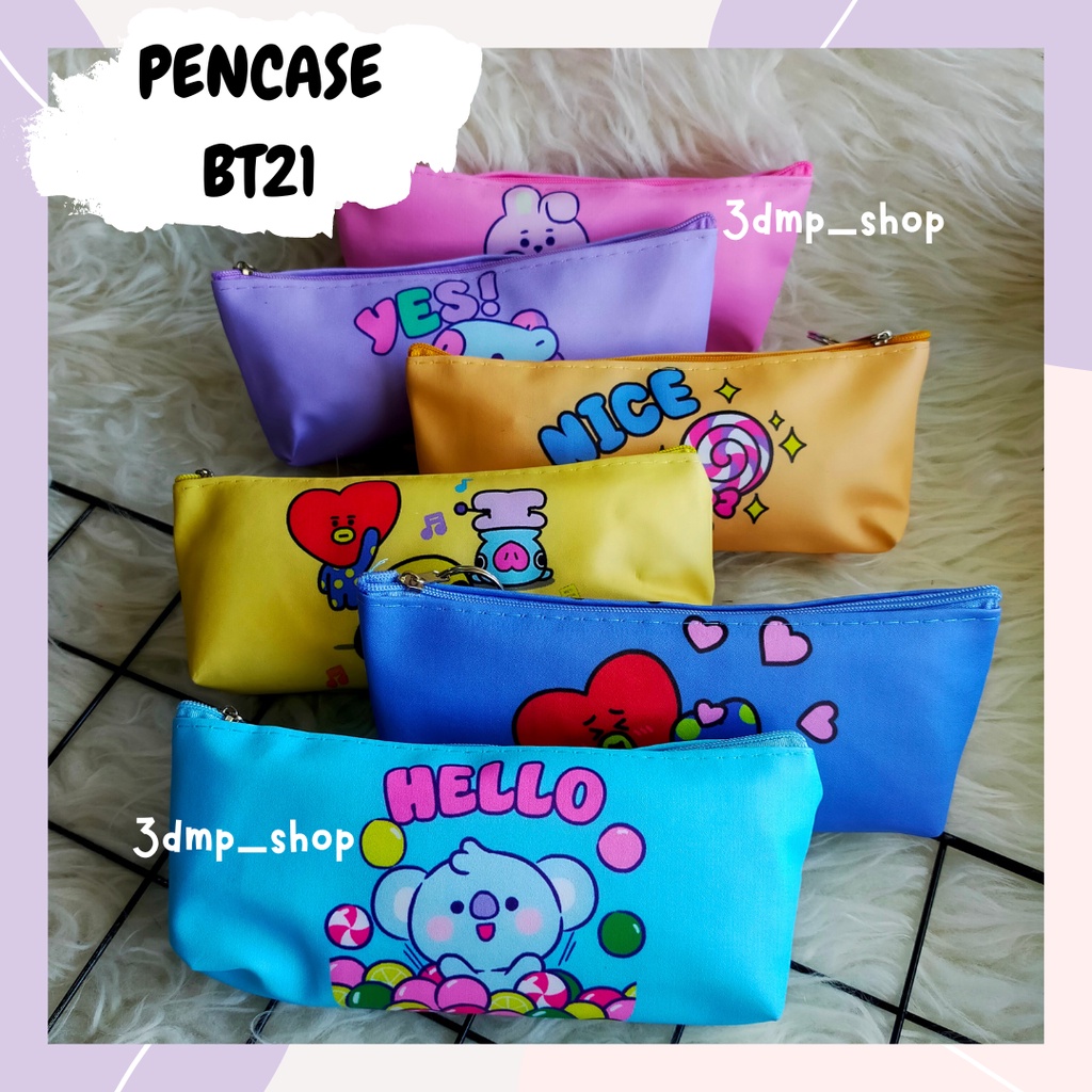 Pencase tempat pensil dompet BT21