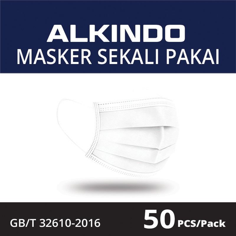 MASKER 3PLY PUTIH ISI 50 PCS / MASKER EARLOOP 3 PLY ISI 50 PCS MASKER 3PLY PUTIH