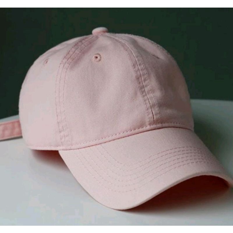 Topi Baseball Polos Pria Wanita