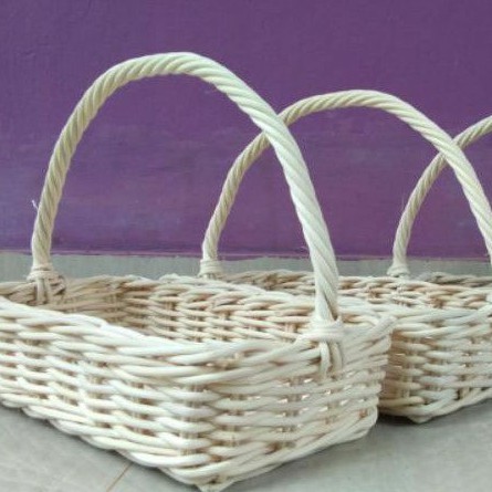 Keranjang rotan buah/parcel 31x17x7 cm