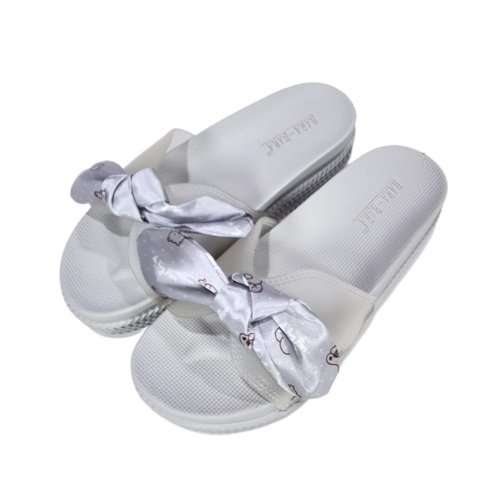 jelly sandal wanita barabara karet import pita kain sendal cewek bara bara JSL895V-70TF