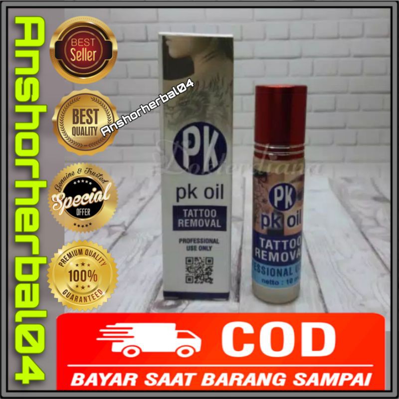 Obat Penghilang Penghapus Tatto Permanen & Sulam Alis PK Oil Cepat Aman