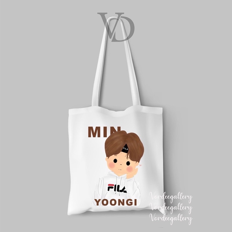 tote bag kanvas chibi kpop / tas army bangtan