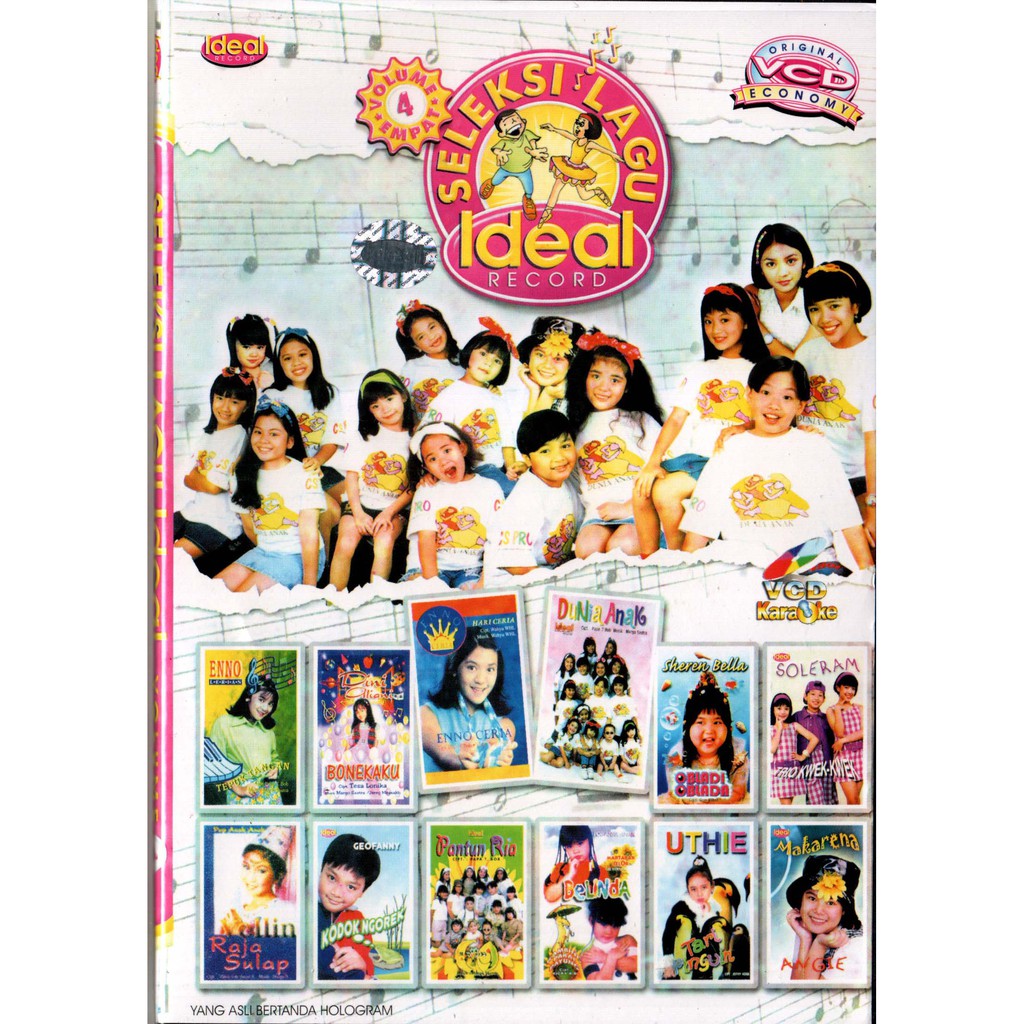 VCD KARAOKE SELEKSI LAGU ANAK IDEAL VOL.4