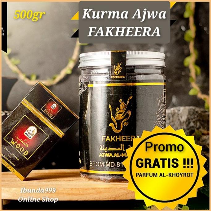 

Kurma Ajwa Fakheera Al Madinah / Kurma Ajwa 500 Gram / Kurma Nabi Pwjp_Qy14Z