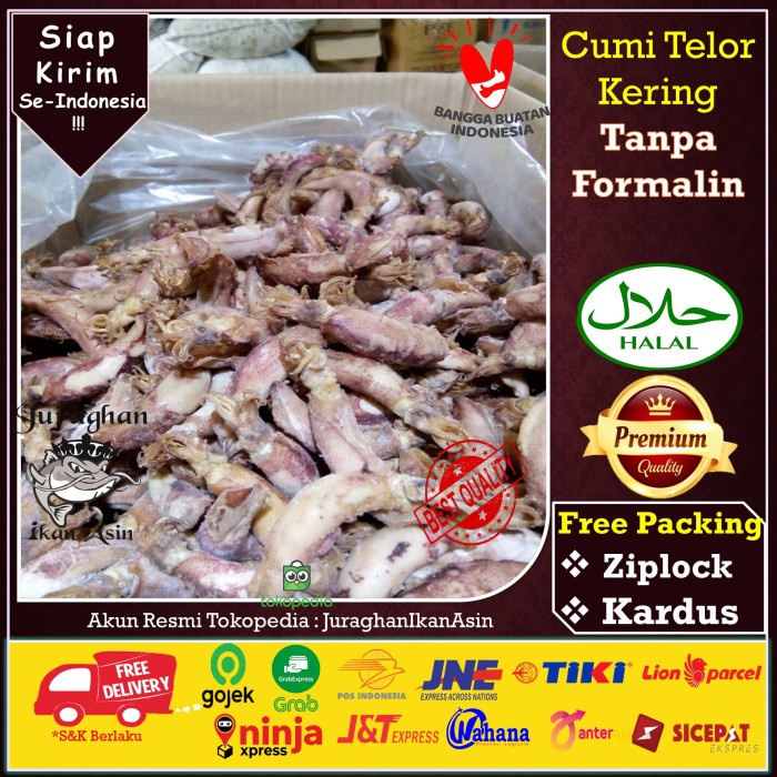 

Ikan Asin Cumi Telur Kering TerEnak Berkualitas Export di Tangerang