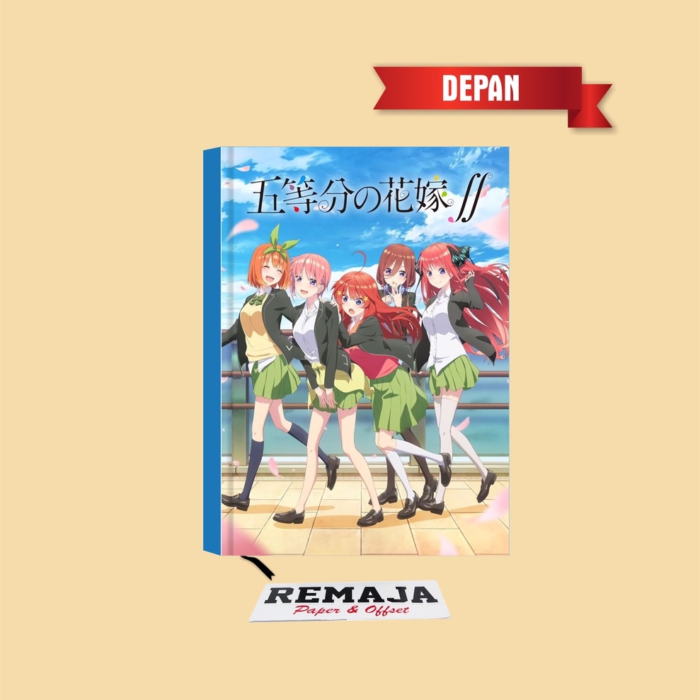 

Pocket book/Notebook Hardcover Go Toubun HANAYOME Uk A6 & A5 / buku tulis catatan notes