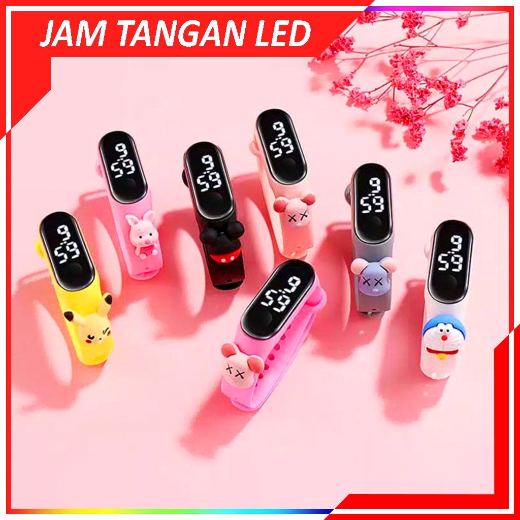 Jam Tangan LED Anak Karakter / Jam Tangan Anak LED Lucu Murah