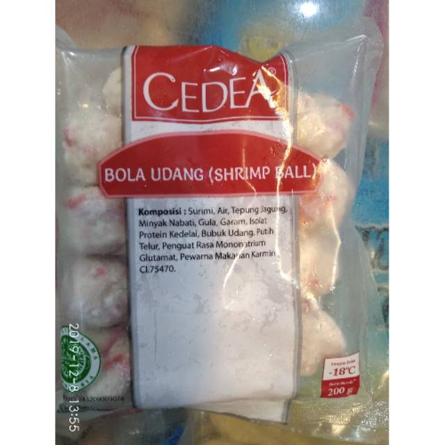 

Cedea shrimp ball 200gr