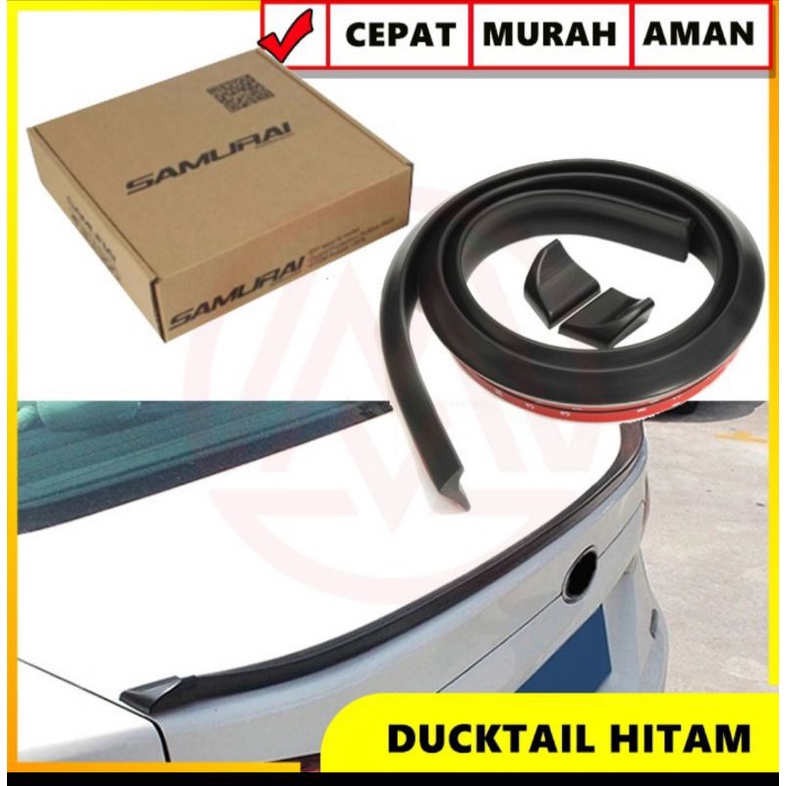 DUCKTAIL SAMURAI MULTIDEFLECTOR UNTUK WING BELAKANG Mobil Civic HITAM POLOS