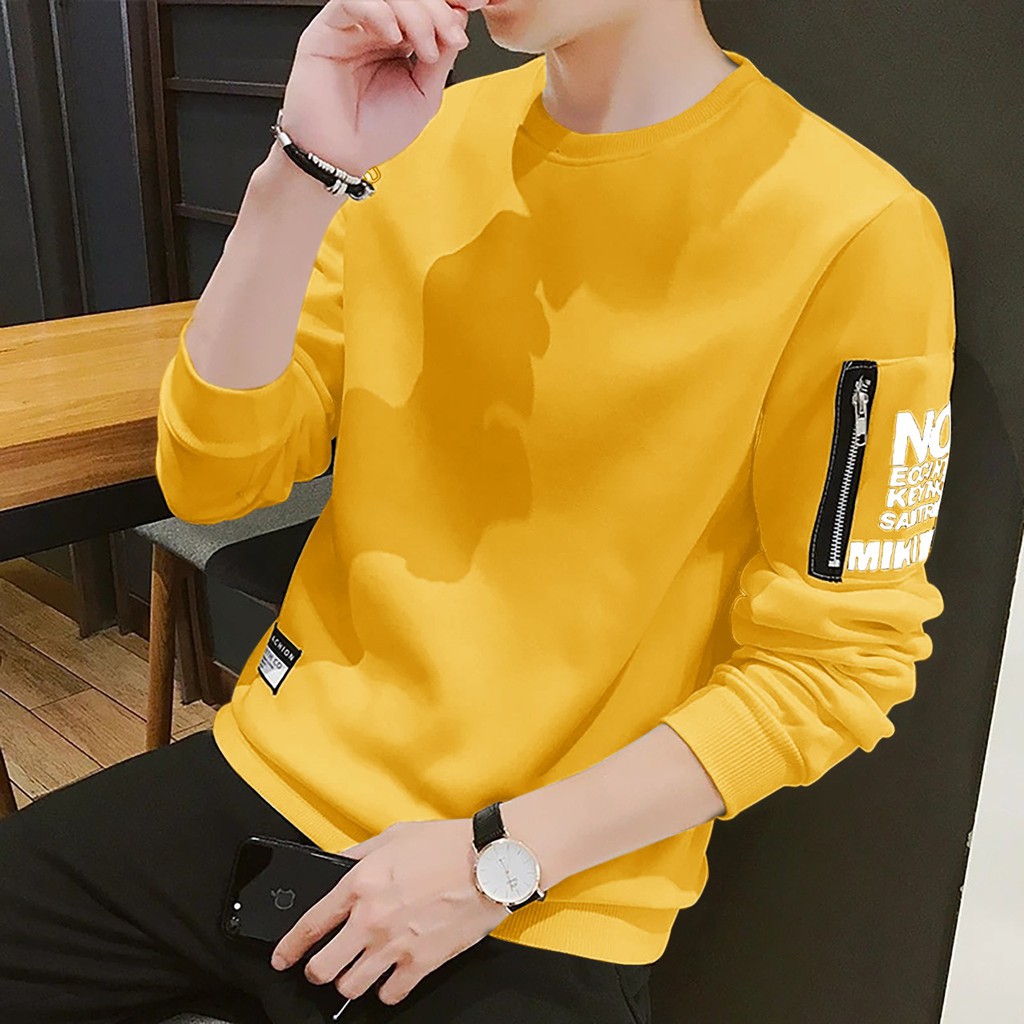 Baju Sweater Pria Lengan Panjang Casual Martin Ukuran M-XXL