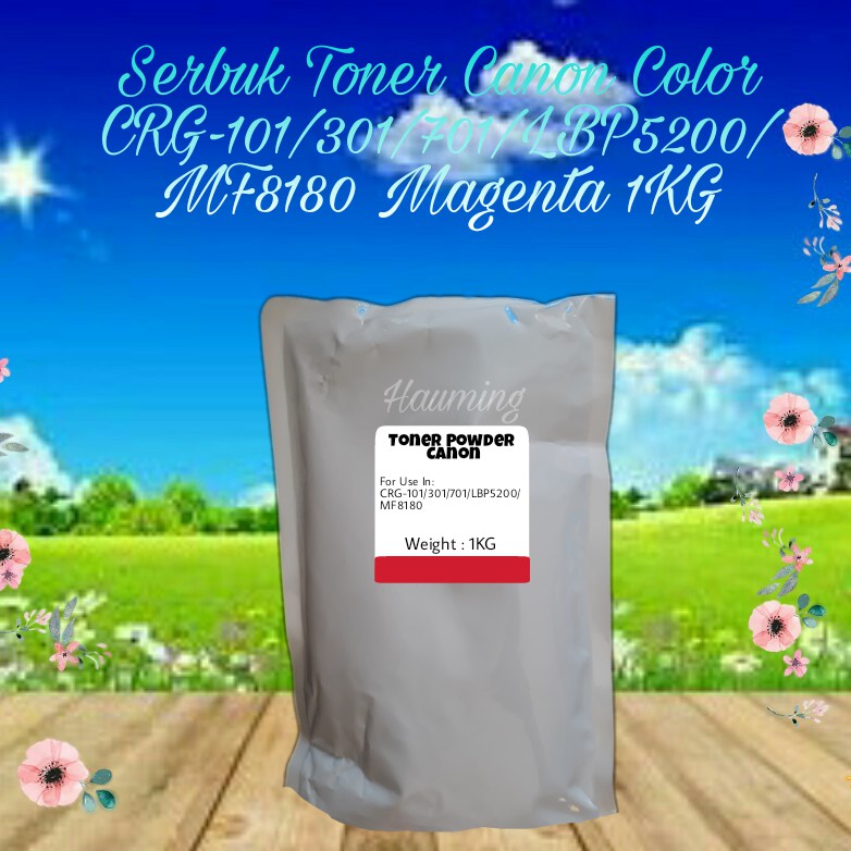 Serbuk Toner Canon CRG 101 301 701 LBP5200 LBP2140 MF8180 MF8180c LBP 5200 2410 Magenta 1kg