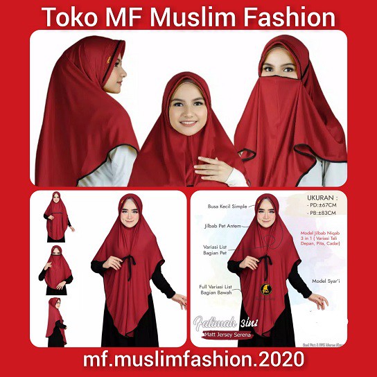 HAMIDAH HIJAB MASKER 3 IN 1 - KERUDUNG MASKER JILBAB 3 IN1