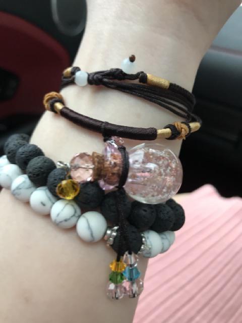 [bayar Di Tempat]essential Oil Diffuser Glaze Perfume Pendant Necklace Kalung