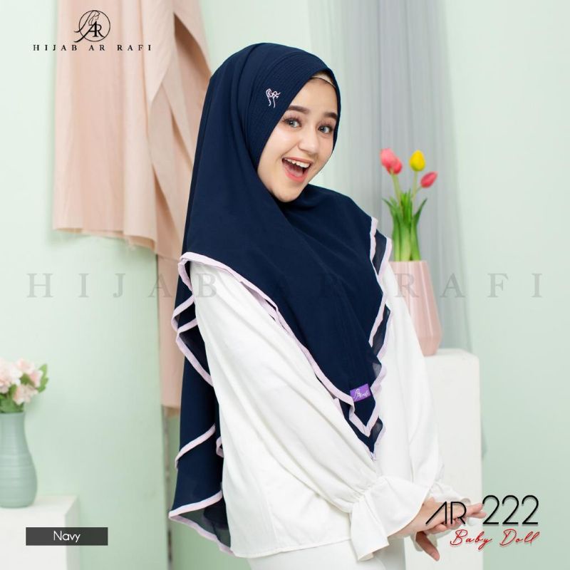 Khimar Arrafi dua layer AR 222