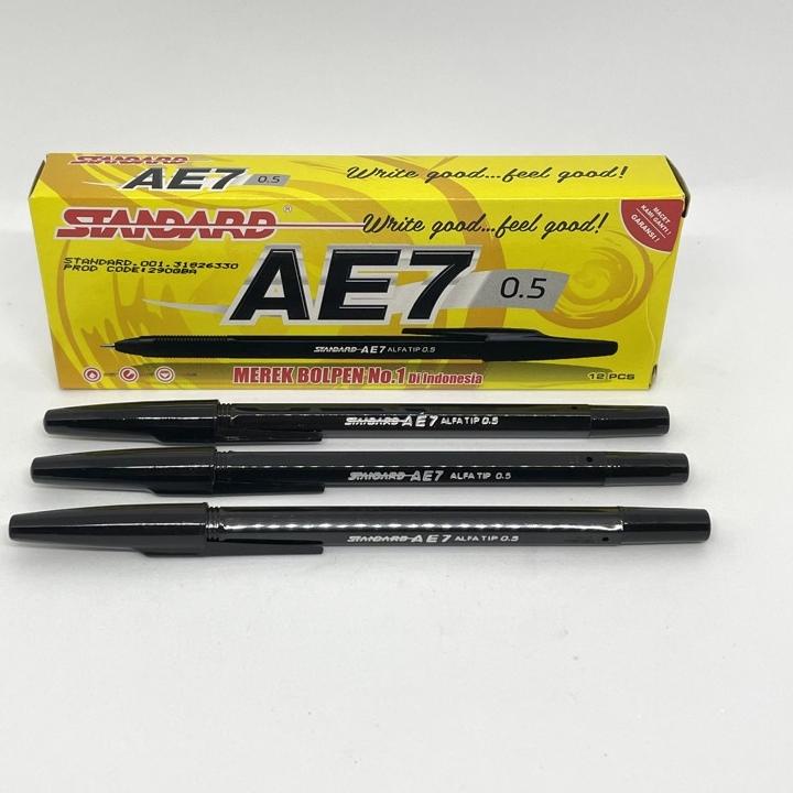 

[NeK㊍] [1PACK] Pulpen Standard AE7 Hitam 12pcs - Pulpen standard AE7 Biru /Merah |Restok lagi