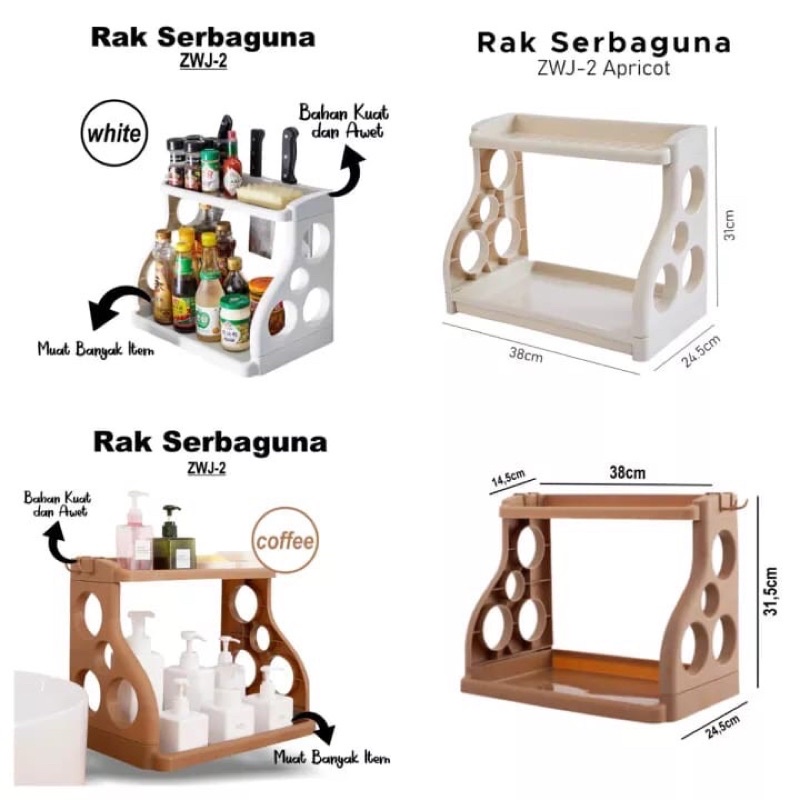 RAK PISAU BUMBU 2TINGKAT/ Rak Bumbu / Tempat Bumbu Rak Pisau Storage Rack Rak Dapur Rak Bumbu Dapur DIVA STORE