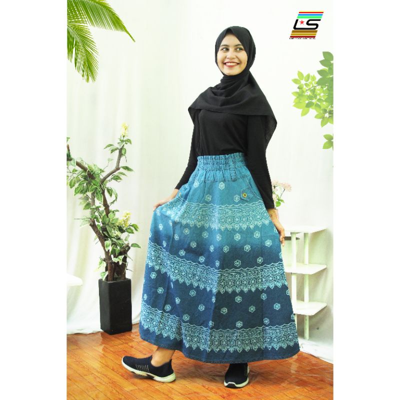 Toball - Rok Jeans Jumbo Motif, Muat BB 40-65kg,