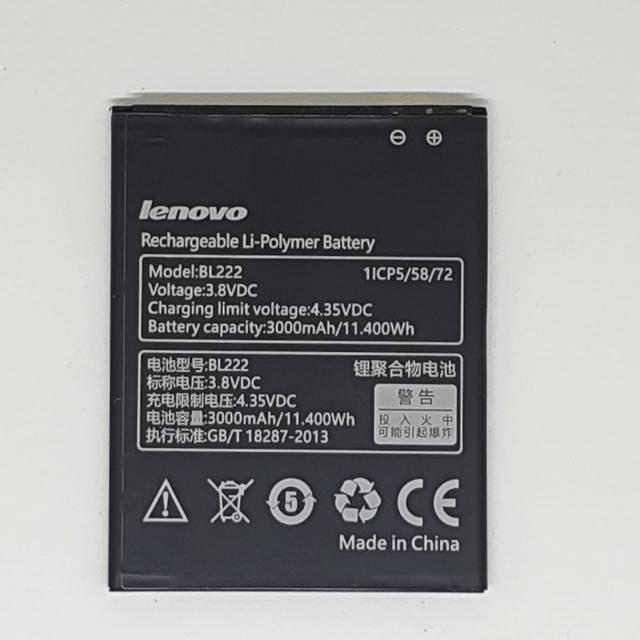 Battery Baterai Lenovo Bl222 S660 S668 A660 Batre Batere Lenovo Bl 222 Shopee Indonesia