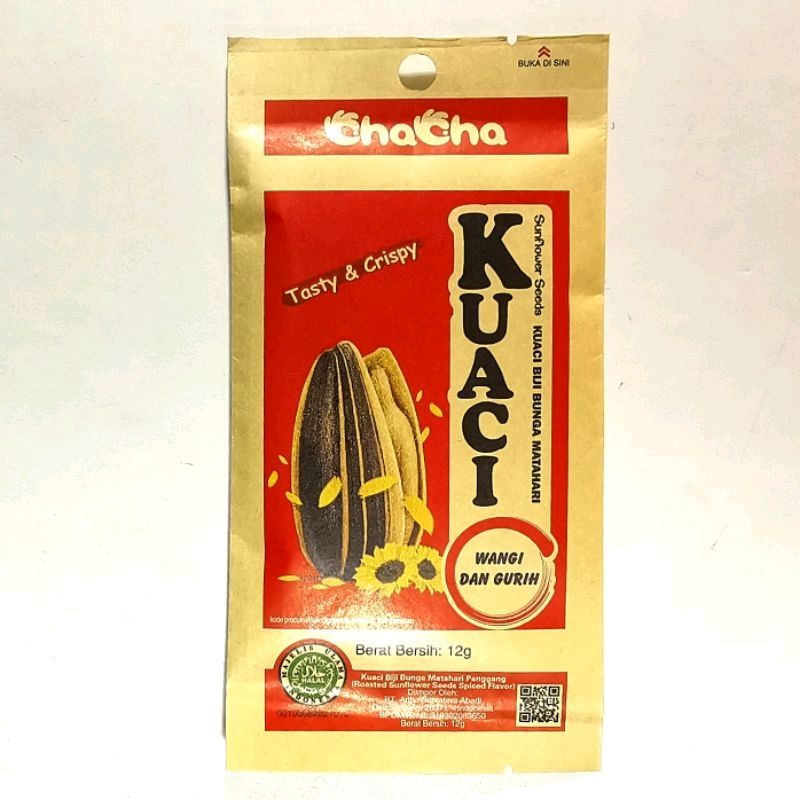 

5pcs x CHACHA CHA CHA KUACI KWACI BIJI BUNGA MATAHARI POUCH 12GR