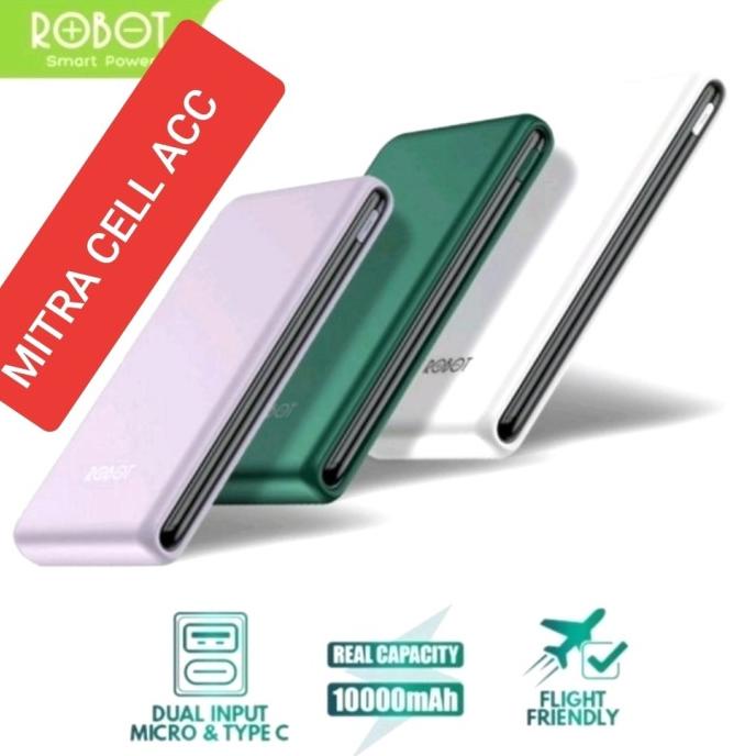 powerbank robot 10000mah RT180 original putih