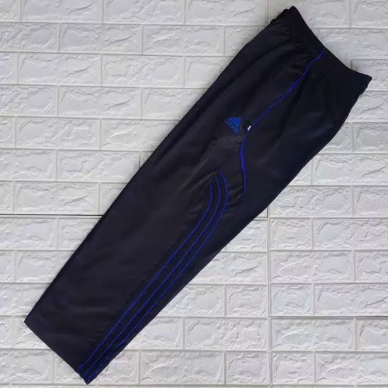 Training Pria Bahan Lotto Premium Merk Adidas Warna Hitam All Size XL Trening Panjang List Premium Celana Olahraga Trening Training Pria Wanita Standar Jumbo