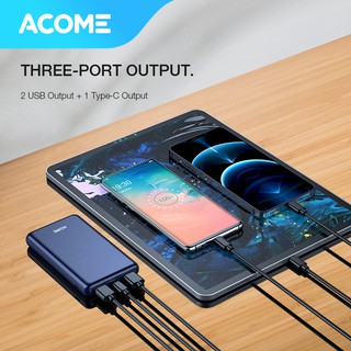 ACOME Powerbank 10000mAh 18W Fast Charging PD QC3.0 Smart