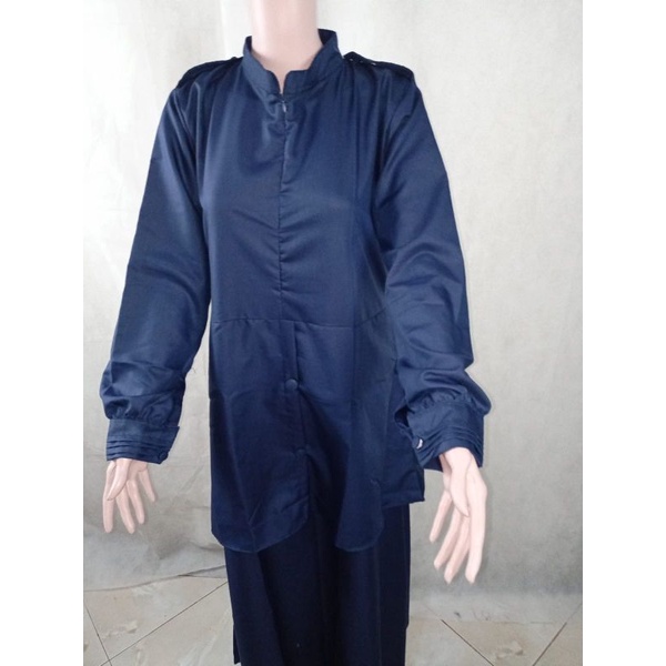 Gamis seragam PNS,PDH,warna abu**dan biru dongker.100%Bahan Toyobo.
