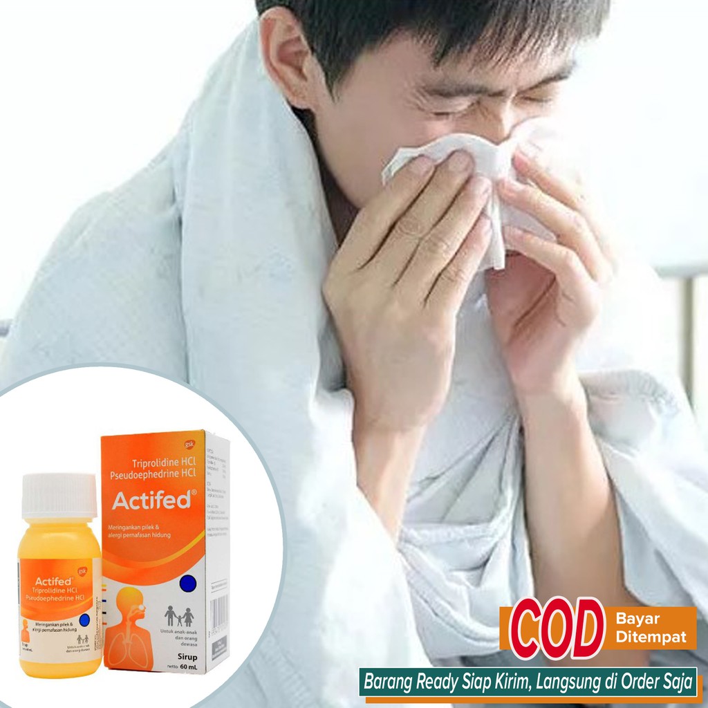 Obat Flu Pilek Alergi Hidung Tersumbat Bersin bersin selesma rinitis alergi AMPUH ~ Actifed Kuning
